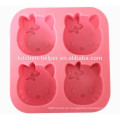 Bunte Silikon Backen Kuchen Form Kerze Form Bakeware Kitty Katze